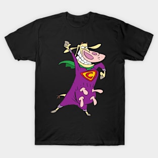 Cow & Chicken Cartoon T-Shirt